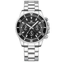 Luxury Watch for Men Small Three Needle Multi functional Stainless Steel Watch
