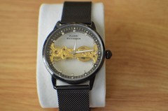 Succession Automatic Mechanical Movement Watch with Black Stainless-Steel Strap