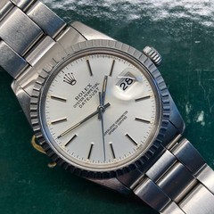 Rolex Datejust 16030 “IBM” Steel Engine Turned Automatic Watch
