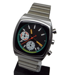 Men’s Ciloa Retro Neo-Classic Microbrand Metric Brew Style Chronograph Watch