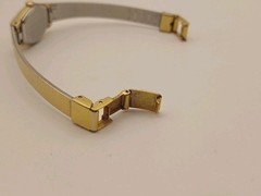 Vintage Citizen Gold Tone Black Dial Thin Dainty Analog Watch FREE SHIPPING