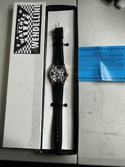 The Wendelline Watches Black And Purple Cow Watch Leather Band New Battery