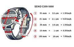 Vintage [Exc+5] Seiko Calculator-Alarm C359-5000 Digital LCD Quartz Men’s Watch
