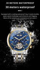 Automatic Mechanical Waterproof Watch Luxury Dial Strap Men Men’s