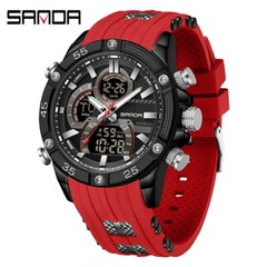 SANDA Men’s Creative Sports Waterproof Night glow Multifunctional Wristwatches