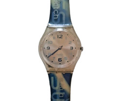 2004 SWATCH CITY VIENNA SPECIAL Swiss Watch Blue White New Battery FREE SHIP