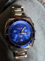Bulova Caravelle Chronograph Men’s Blue Dial Quartz Watch 45A109