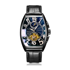 Fully automatic mechanical watch luminous sun, moon and stars men’s watch
