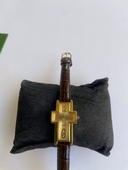 Gold Cross Watch NEW BATTERY Works Great Take A Look Made With N Japan