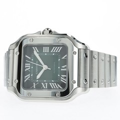 Cartier Santos Medium Green Dial Stainless Steel WSSA0061 4075
