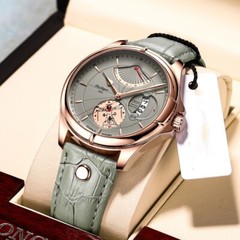 POEDAGAR Luxury Men Watch Waterproof Quartz Leather Men’s Watches