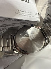 Casio MTP-1302DA-7A Men’s White Dial Stainless Steel Analog Watch Date