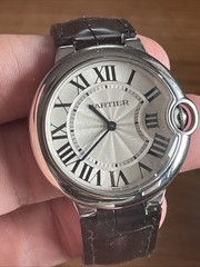 Cartier Ballon Bleu 3005 Silver Stainless Steel 36 mm Watch