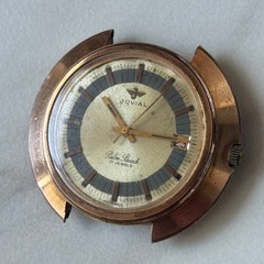 Jovial Swiss Mechanical Watch Gold Plated 44mm Palm Beach Vintage