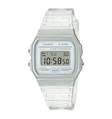 CASIO F-91WS-7JH Classic Digital Watch Clear White Skeleton Japan New