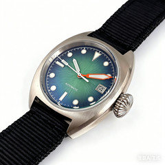 Tandorio 20ATM 36mm Luminous Green Automatic Men Diver Watch For Miyota 8215