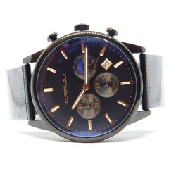 CRRJU 2266 Mesh Band Black Tone Quartz Analog Men’s Watch New Battery