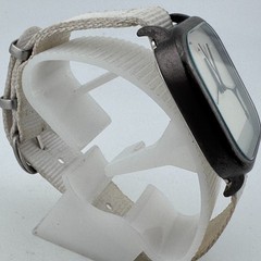 Modify Quartz Watch Unisex Black Square Bridge Dial Japan Analog New Battery