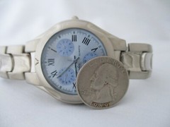 Frondini Collection Men’s Swiss Parts Silver Toned Analog Watch