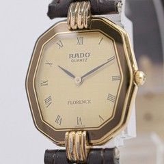 *NEAR MINT* Vintage RADO Florence 153.3503.2 Quartz Gold Dial 25mm Women’s Watch