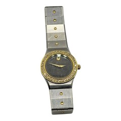 Movado Museum Watch 85 A1 836L Two/Tone Diamond Bezel AS-IS NO EXTRA LINKS