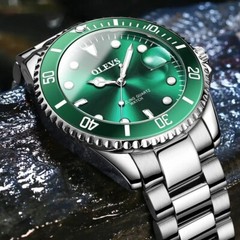 Waterproof Quartz Watch Men’s OLEVS Men Luminous Luxury Stainless Steel Strap