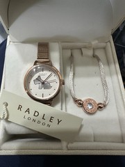 BNIB Radley Rose Gold Watch & Bracelet Gift Set Beautiful Present!