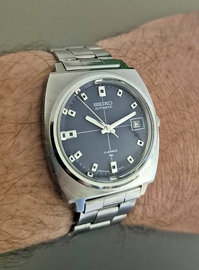 Vintage Seiko 7005-7001 Automatic – Feb 2026 Service – Original Band & NOS Glass