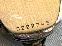 Vtg Bulova Wristwatch Swiss Made 6″ Band Clear Stones Fold Over Clasp *RUNS*