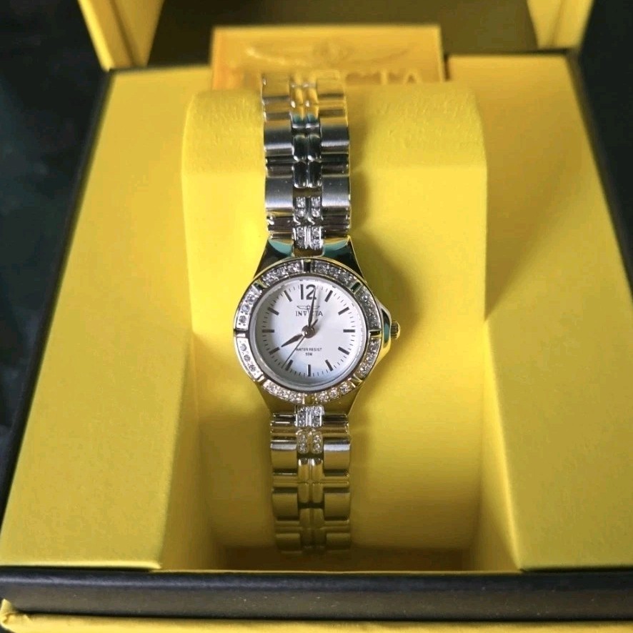 0126 Invicta Wildflower Swiss Ronda 763 Caliber Crystals Women’s Watch 21.5mm