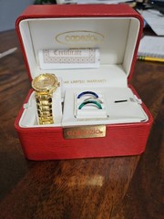 Capezio Quartz Gold Tone Watch With Assorted Bands And Pull Tags For Jewelry Box