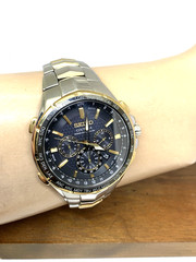 Seiko Men’s Watch SSG010 Coutura Radio Sync Solar Chronograph Two Tone Steel