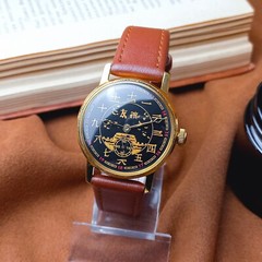 Pobeda Soviet Wristwatch Chinese Character USSR Vintage Mechanical Men’s Watch