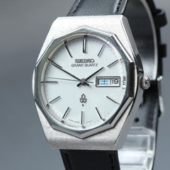 Vintage [Exc+5] Seiko Grand Quartz 4843-7000 Decagon Men’s Quartz Watch JP #145