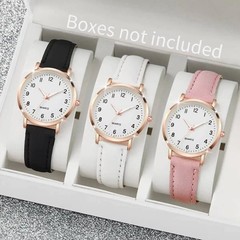 Women’s Watch Bracelet Leather Strap Band Luxury Woman Gift Quartz Round Dial