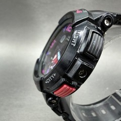 Casio Baby-G BGA-190 Watch Women 44mm Black Pink Purple Ana Digi New Battery
