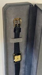 ⌚️RADO Florence 153.3606.2N Woman’s Qz Watch Square Gold Dial W/Box, New🔋, 📄