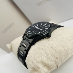 Seiko Essentials SUR515 Black Dial Stainless Steel Men’s Quartz Watch 39.5mm New
