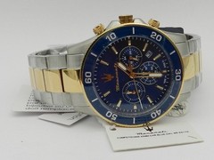 Maserati Men’s Chronograph Two-Tone Metal Band Watch, 43mm