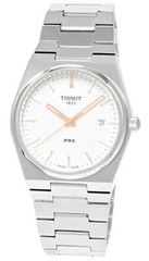 TISSOT PRX 40MM STAINLESS STEEL SILVER DIAL MEN’S WATCH T137.410.11.031.00