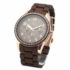 Ladies Fashion Gold Luxury Wrist Watch Designer Celebrity Diamante
