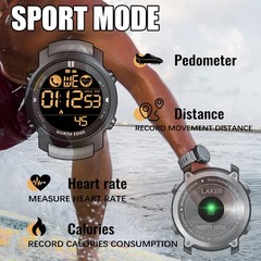 New Smart Watch Sport Tactical Waterproof Outdoor Digital Barometer Wristwatch