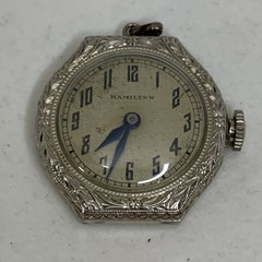 Antique Hamilton 986A 17 Jewel Art Deco Watch 14K Gold Filled NOT WORKING