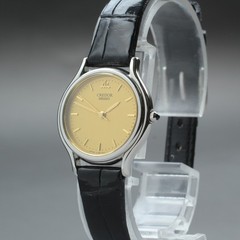 [Near MINT] Vintage Seiko Credor 4J81-0A40 24mm Gold Dial Quartz Women’s Watch
