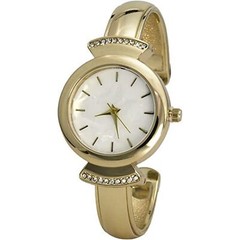 Blekon Women’s 28mm Cuff Bangle Watch with Mother of Pearl Dial – Classic Design