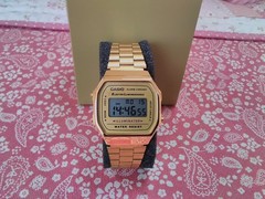 Refurb Gold Casio A168WG-9EF Digital Vintage Retro Collection Illuminator