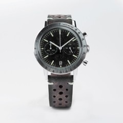 Undone Tropical Chrono Hybrid Quartz Mechanical Steel Brown Pell Men’s Watch