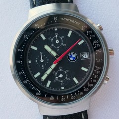 Rare BMW Classic Motorsport Racing Driver Car Accessory Sport Watch Chronograph
