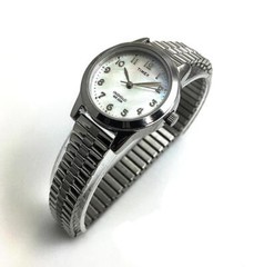 Timex T2M826 Women’s Essex Avenue Mother Of Pearl Expansion Band Watch