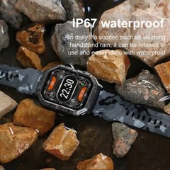 Bluetooth Smart Watch for Men (Answer/Make Calls)Rugged Tactical Fitness Tracker